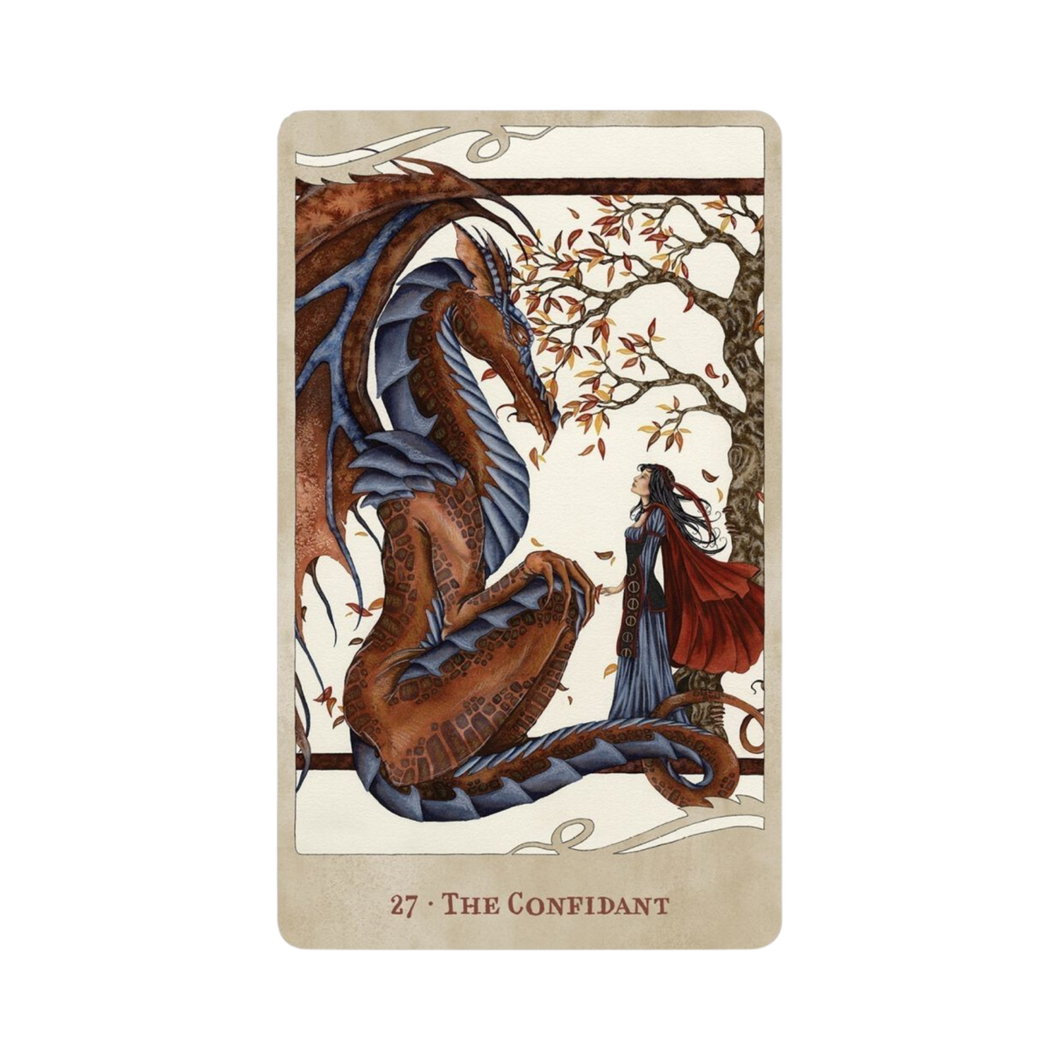 For the Love of Dragons Oracle - For the Love of Dragons Oracle Card 27 - The Confidant
