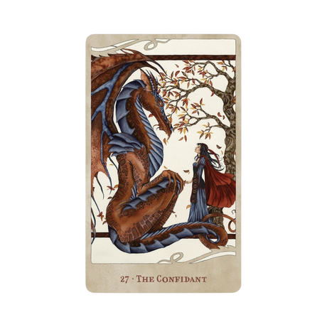 For the Love of Dragons Oracle - For the Love of Dragons Oracle Card 27 - The Confidant
