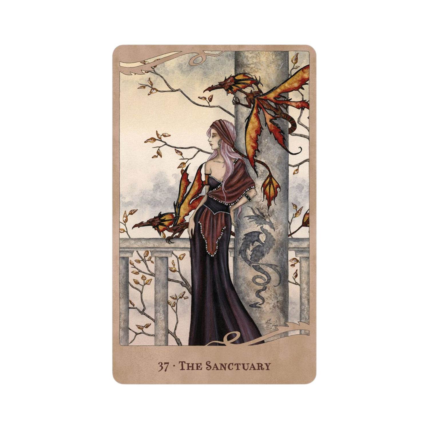 For the Love of Dragons Oracle - For the Love of Dragons Oracle Card 37 - The Sanctuary