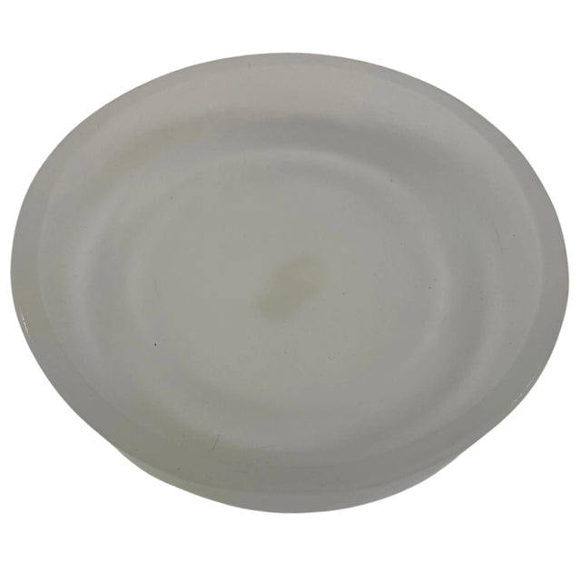 Frosted Deep Dish Glass Pillar Candle Holder -round dish shape candle holder in frosted glass 