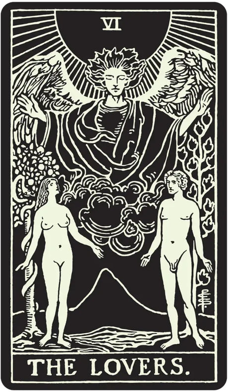 Glow in the Dark Tarot Deck - The Lovers