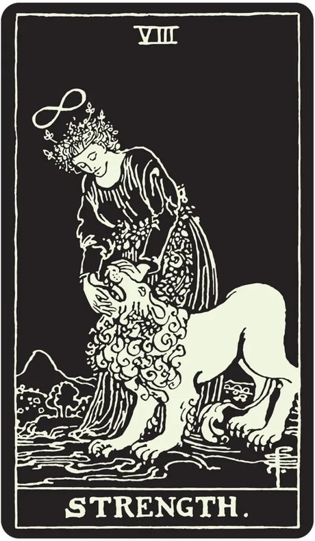 Glow in the Dark Tarot Deck - Strength