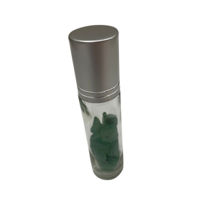 Green Aventurine Crystal Chip Oil Roller Bottle - #original_alt_text#