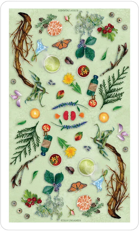 The Herbcrafter's Tarot - Back of Card