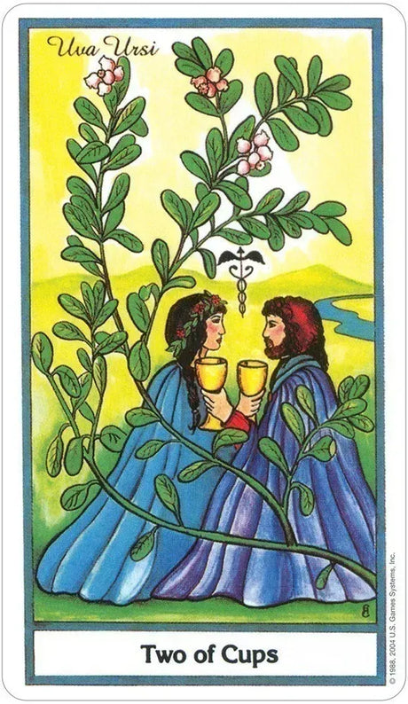 The Herbal Tarot - 2 of Cups
