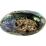 Healing Herb Mix Bag - Dried mixed herbs called Healing Herb Mix placed on a colorful shell bowl