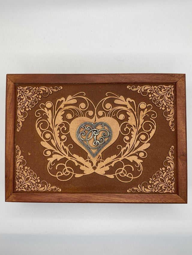 Heart Laser Engraved Box - 
