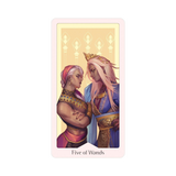 Heavenly Bloom Tarot - Heavenly Bloom Tarot Card -  Five of Wands