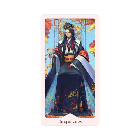 Heavenly Bloom Tarot - Heavenly Bloom Tarot Card - King of Cups