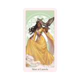 Heavenly Bloom Tarot - Heavenly Bloom Tarot Card - Nine of Laurels