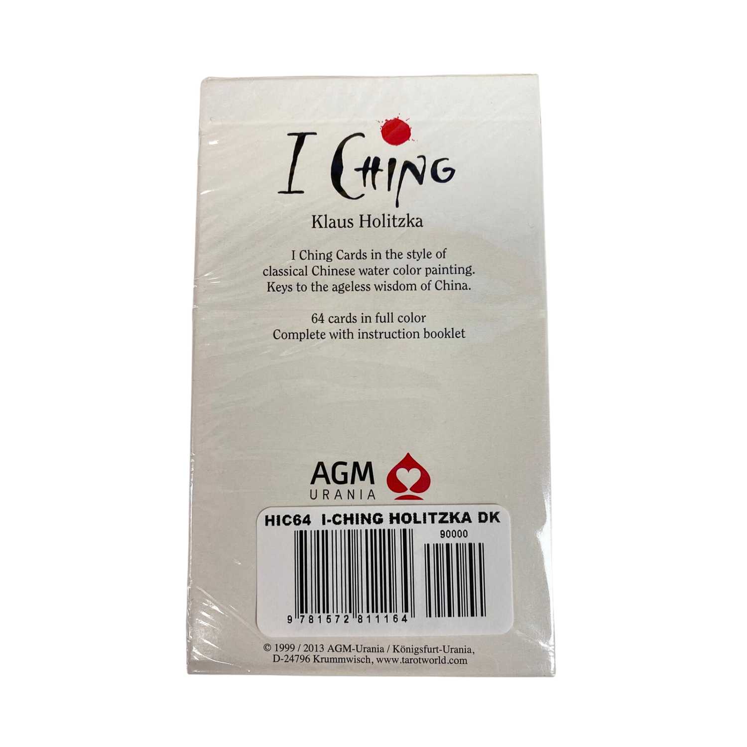 I-Ching Oracle Cards - I-Ching Oracle Cards deck back cover