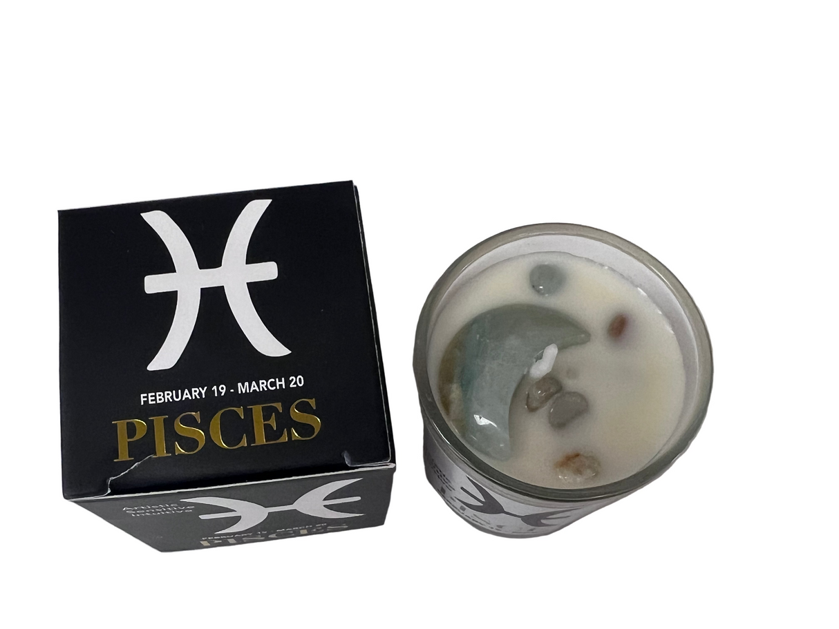 Pisces Zodiac Votive Candle