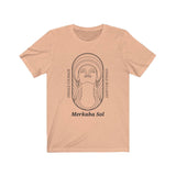 Inhale Courage Short Sleeve Tee - Inhale Courage Exhale Bullshit. Bring inspiration and empowerment to your wardrobe with this Inhale Courage t-shirt in peach color or give it as a fun gift. From merkabasolshop.com