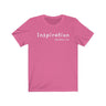 Inspiration Short Sleeve Tee - Bring inspiration and empowerment to your wardrobe with this Inspection t-shirt in this charity pink color or give it as a fun gift. From merkabasolshop.com