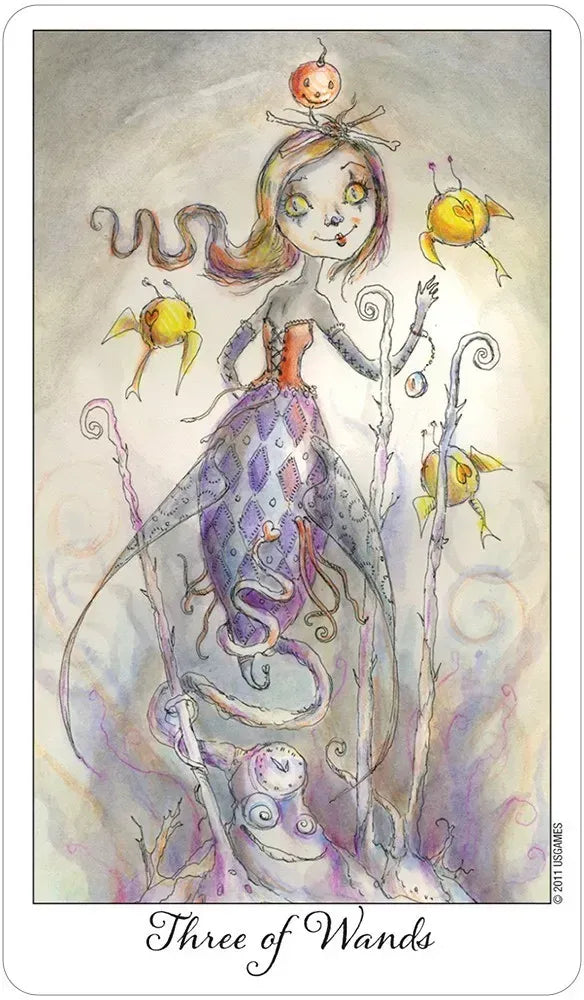 Joie de Vivre Tarot - 3 of Wands