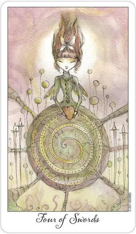 Joie de Vivre Tarot - 4 of Swords