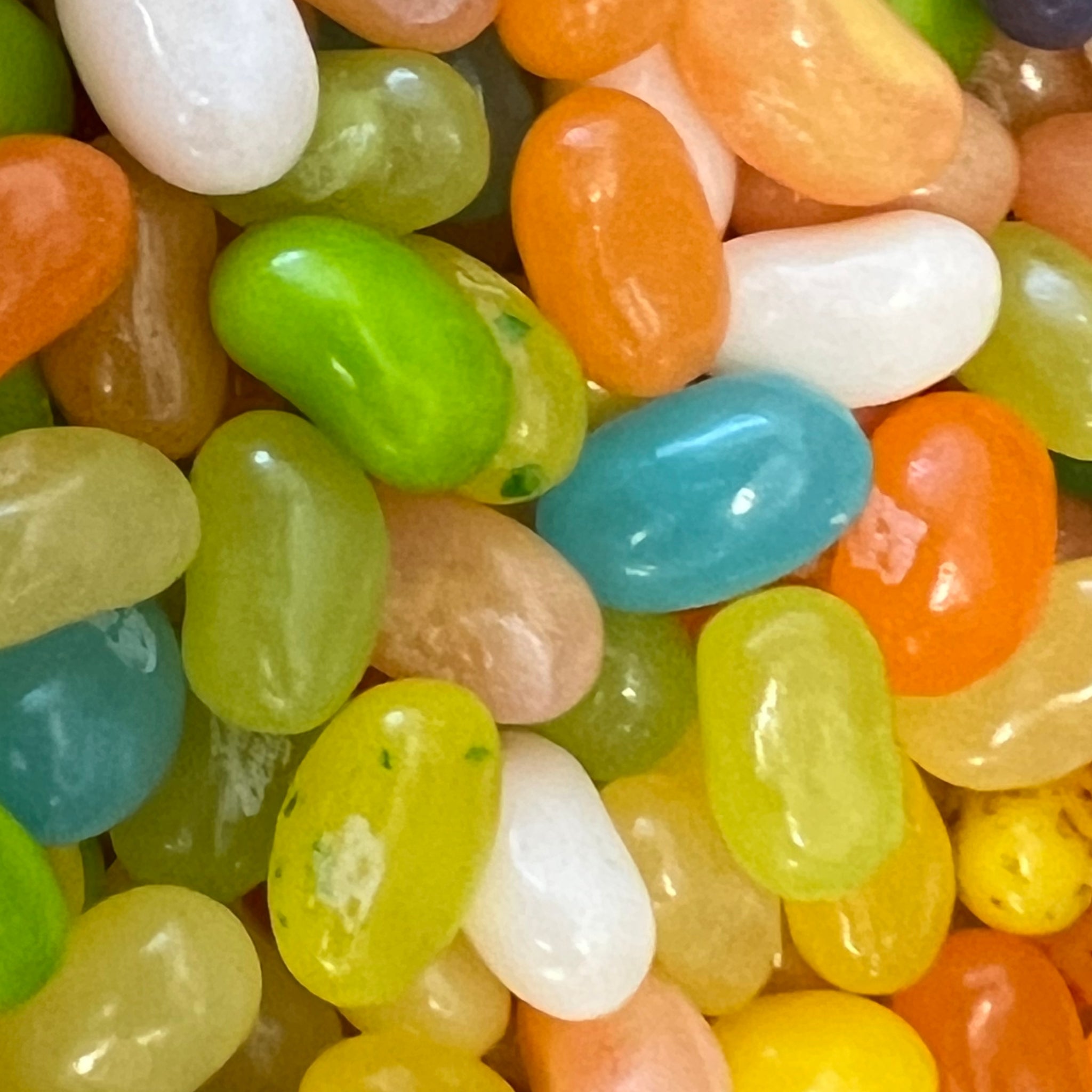 Soft pastel colors in smoothie jelly belly flavor 