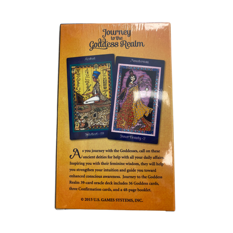 Journey to the Goddess Oracle Realm - Journey to the Goddess Realm Oracle deck back cover