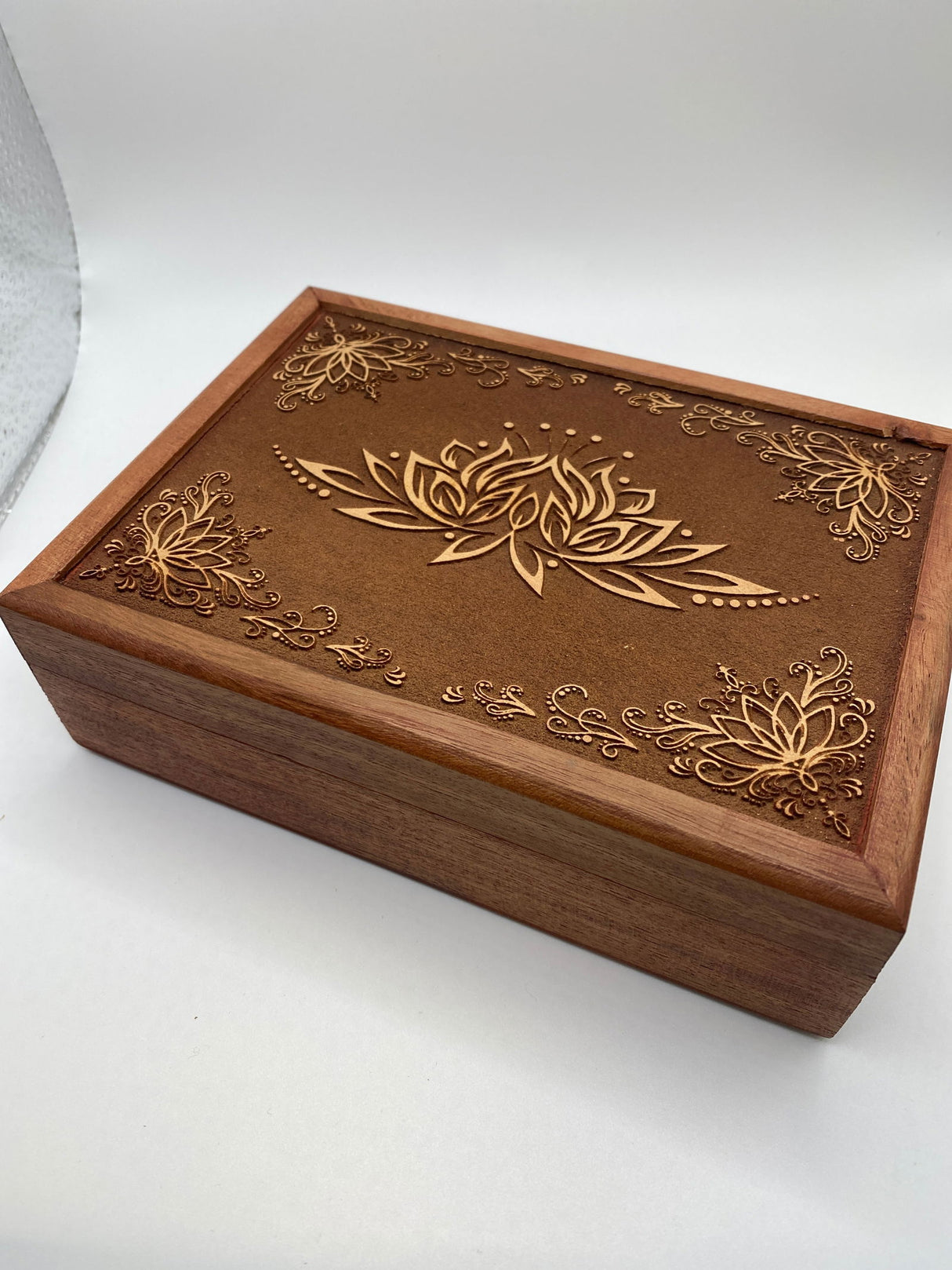 Lotus Laser Engraved Box - 