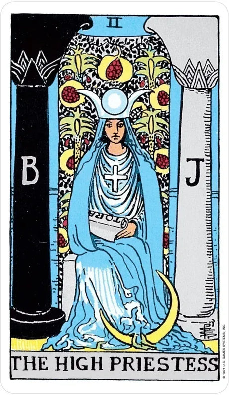 Mini Rider Tarot Deck - The High Priestess