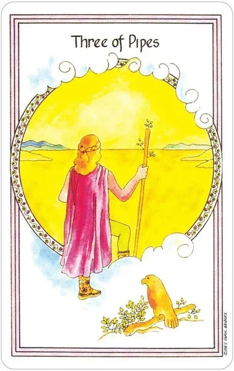 Medicine Woman Tarot - 3 of Pipes