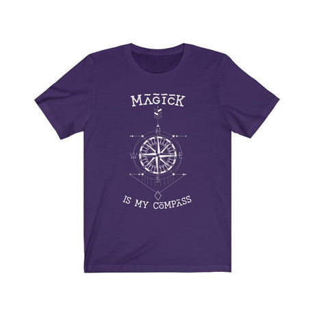 Magick is my Compass Short Sleeve Tee - Magick is my Compass. Bring inspiration and empowerment to your wardrobe with this magick is my compass t-shirt in purple color or give it as a fun gift. From merkabasolshop.com