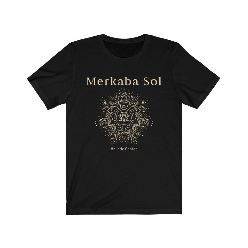 Mandala Short Sleeve Tee - The mandala the energy of the cosmos. Bring inspiration and empowerment to your wardrobe with this Mandala t-shirt in black color or give it as a fun gift. From merkabasolshop.com