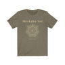 Mandala Short Sleeve Tee - The mandala the energy of the cosmos. Bring inspiration and empowerment to your wardrobe with this Mandala t-shirt in olive color or give it as a fun gift. From merkabasolshop.com