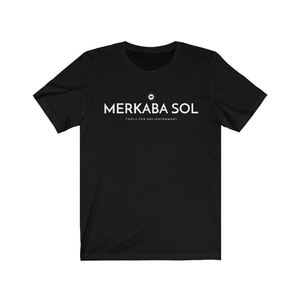 Merkaba Sol with Moon Short Sleeve Tee - Merkaba Sol with Moon. Bring inspiration and empowerment to your wardrobe with this Merkaba Sol with moon t-shirt in black color or give it as a fun gift. From merkabasolshop.com