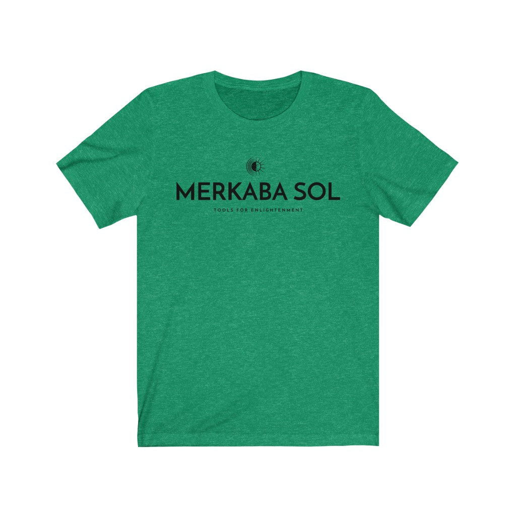Merkaba Sol with Sun Short Sleeve Tee - Merkaba Sol with Sun. Bring inspiration and empowerment to your wardrobe with this Merkaba Sol with Sun t-shirt in kelly green color or give it as a fun gift. From merkabasolshop.com