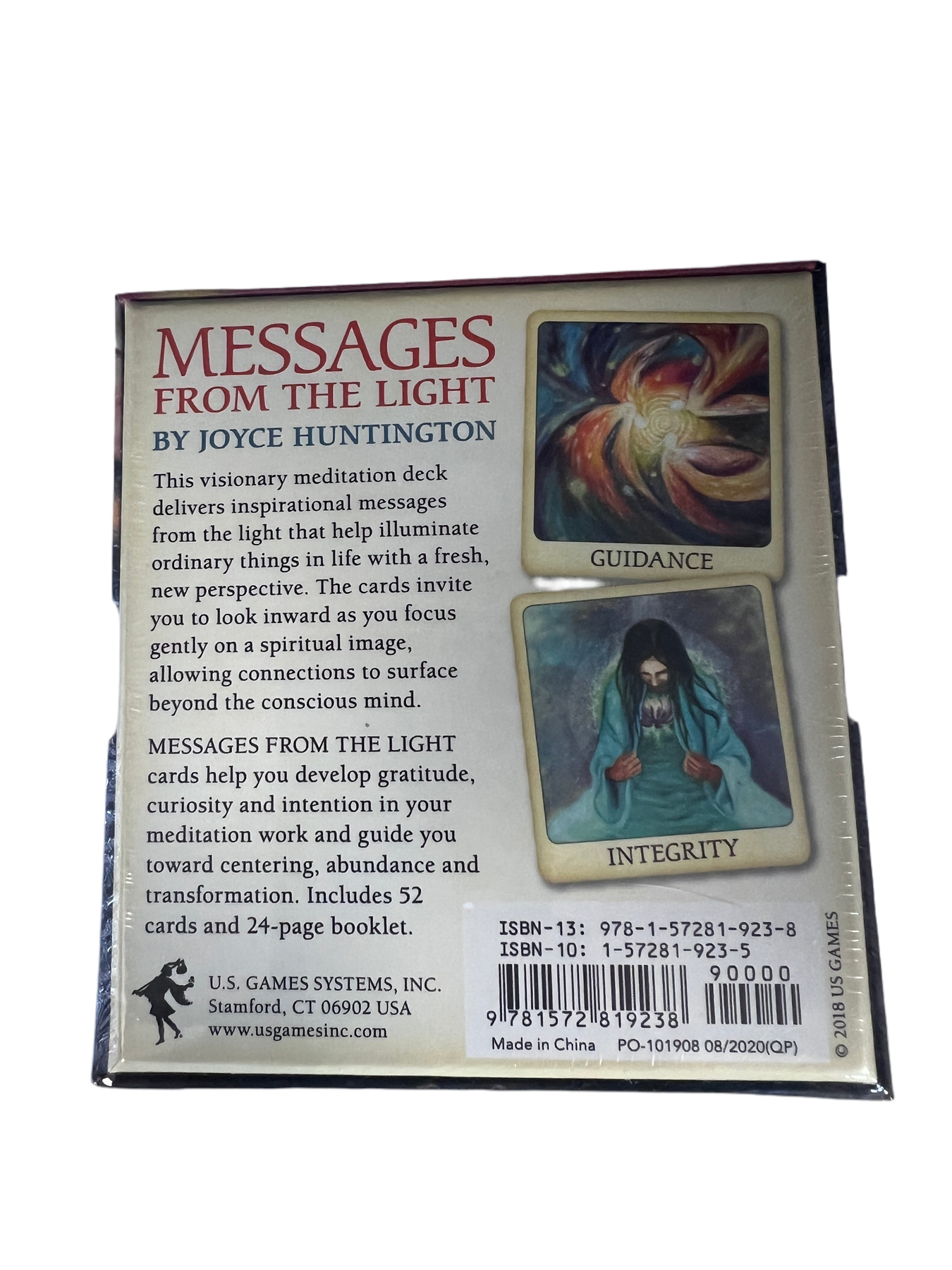 Messages from the Light Meditation Oracle - Messages from the Light Meditation Oracle deck back cover