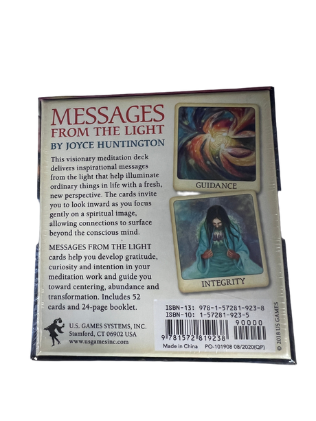 Messages from the Light Meditation Oracle - Messages from the Light Meditation Oracle deck back cover