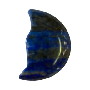 Lapis Lazuli carved into a crescent moon shape.