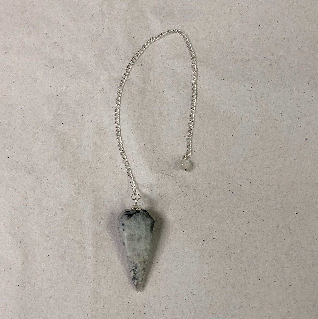 Moonstone Faceted Pendulum - 