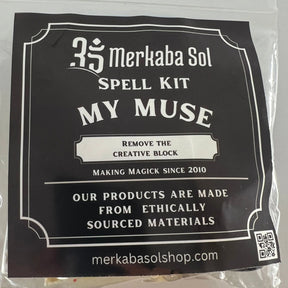 My Muse Spell Kit with Transparent packaging, Black Label, and white text.