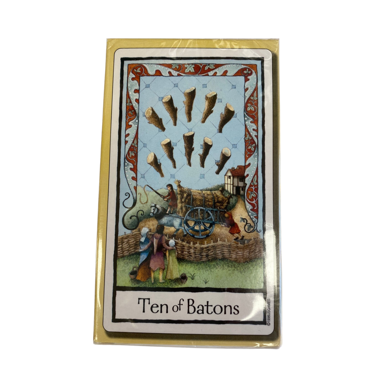 Old English Tarot - Old English Tarot deck back cover