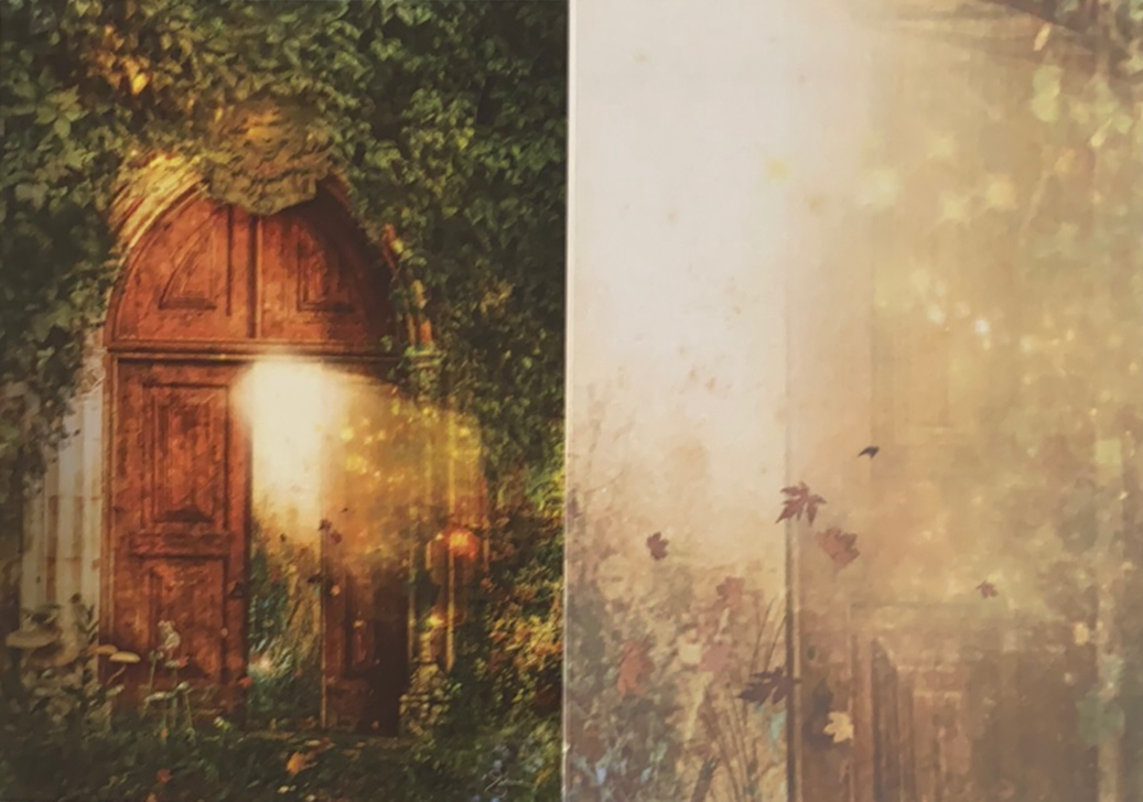 Open Door Greeting Cards - Inside card left Is same open door right is blank