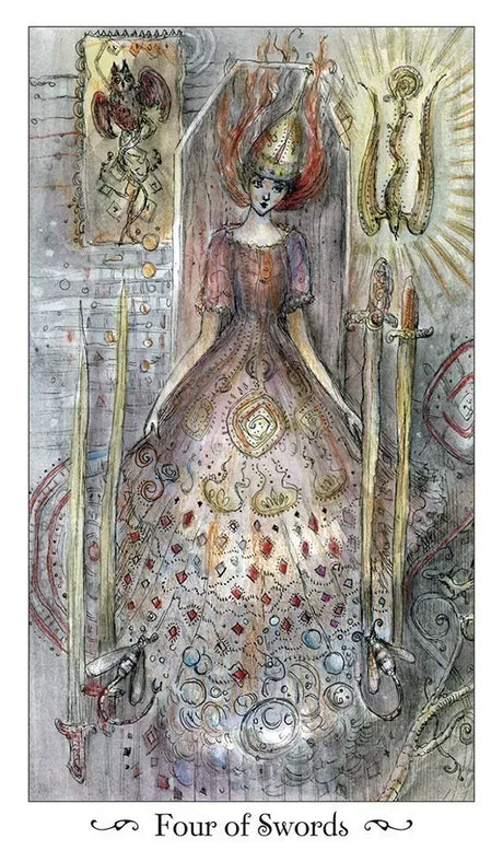 Paulina Tarot - 4 of Swords
