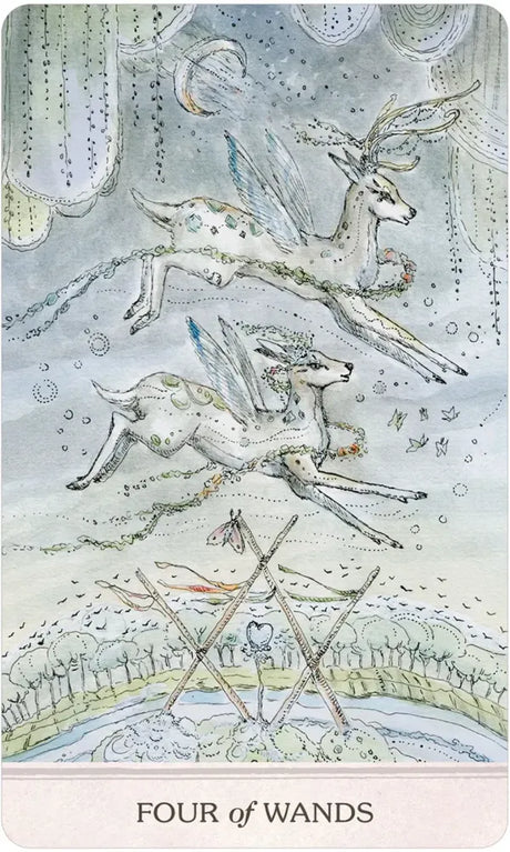 Phantasma Tarot -  Four of Wands