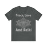 Peace, Love and Reiki Lotus Short Sleeve Tee - 