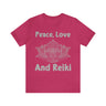 Peace, Love and Reiki Lotus Short Sleeve Tee - 