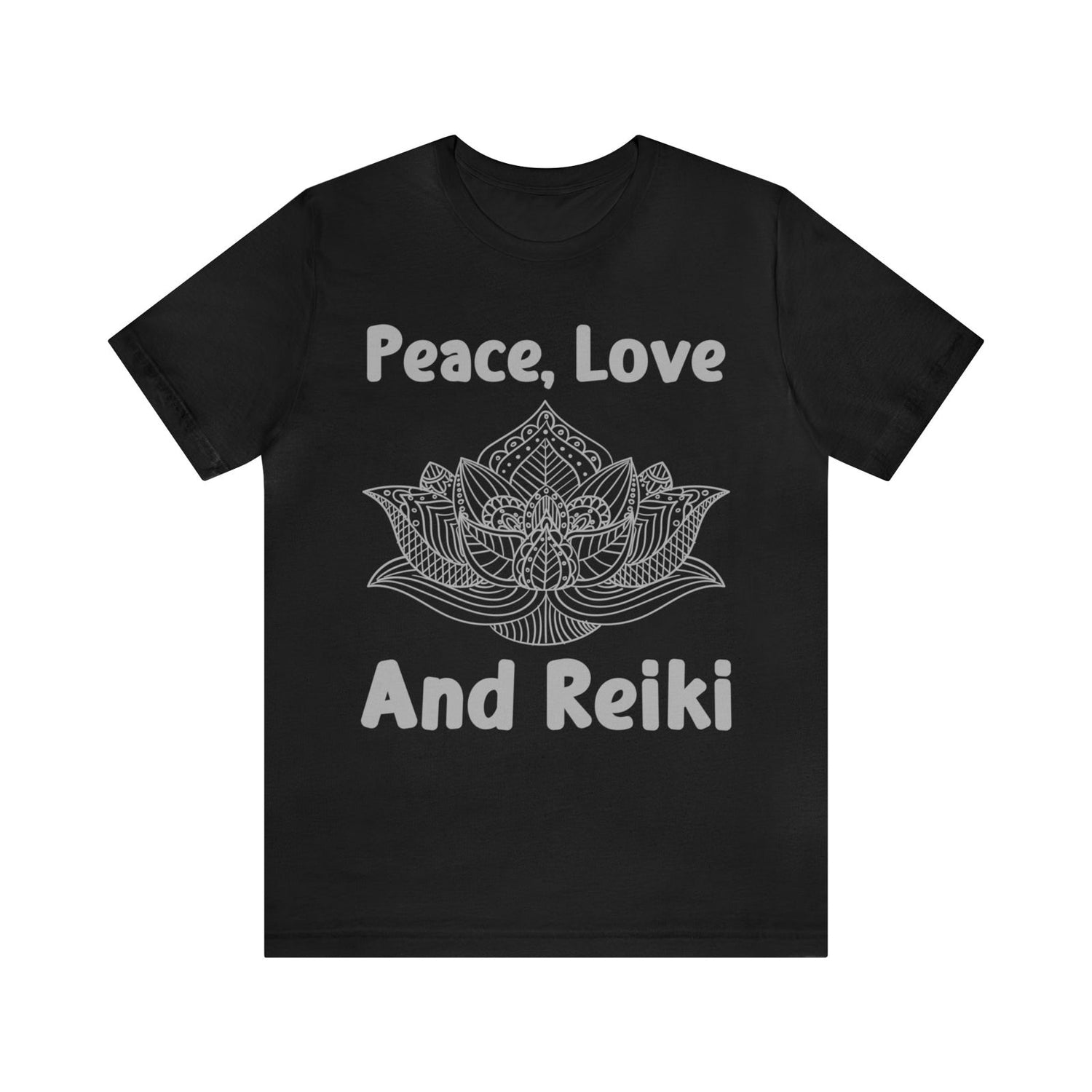 Peace, Love and Reiki Lotus Short Sleeve Tee - 