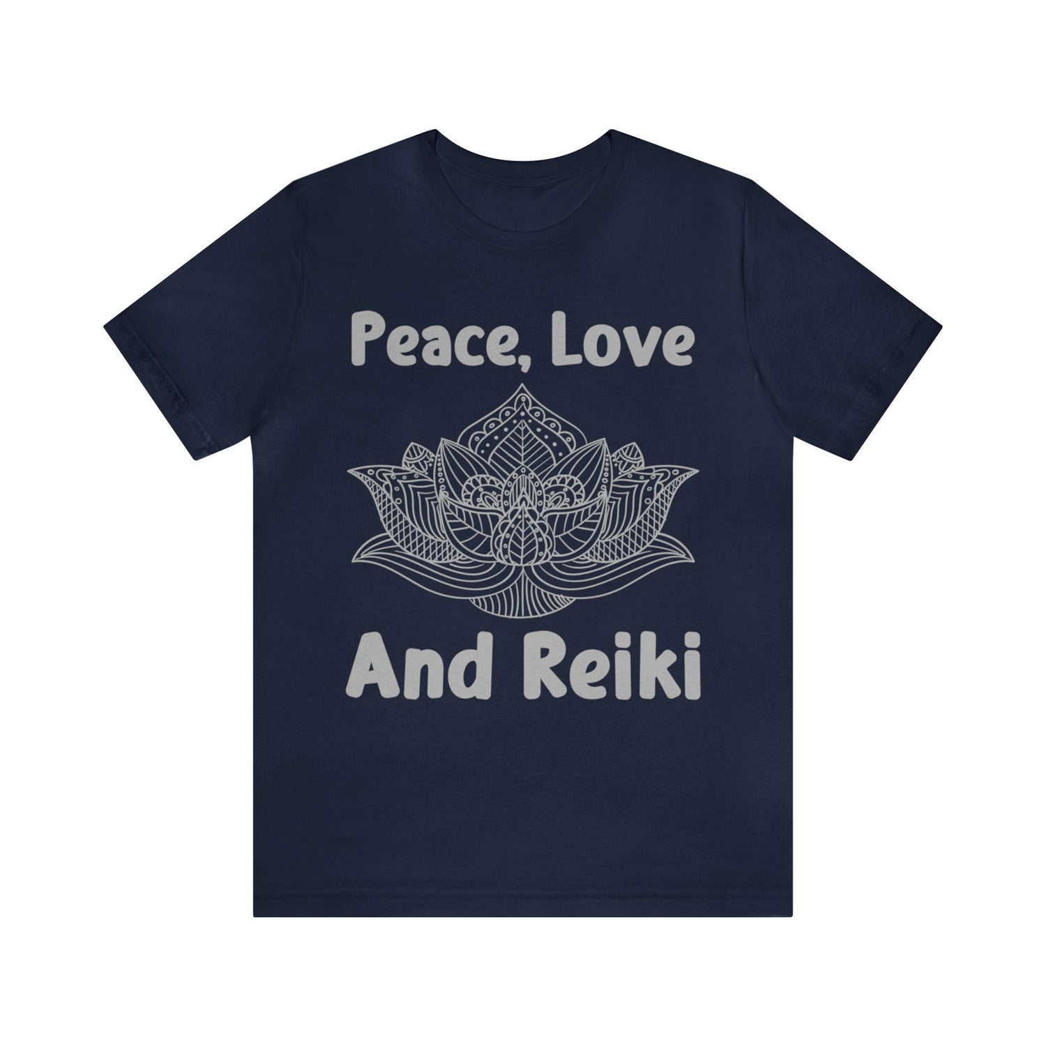 Peace, Love and Reiki Lotus Short Sleeve Tee - 