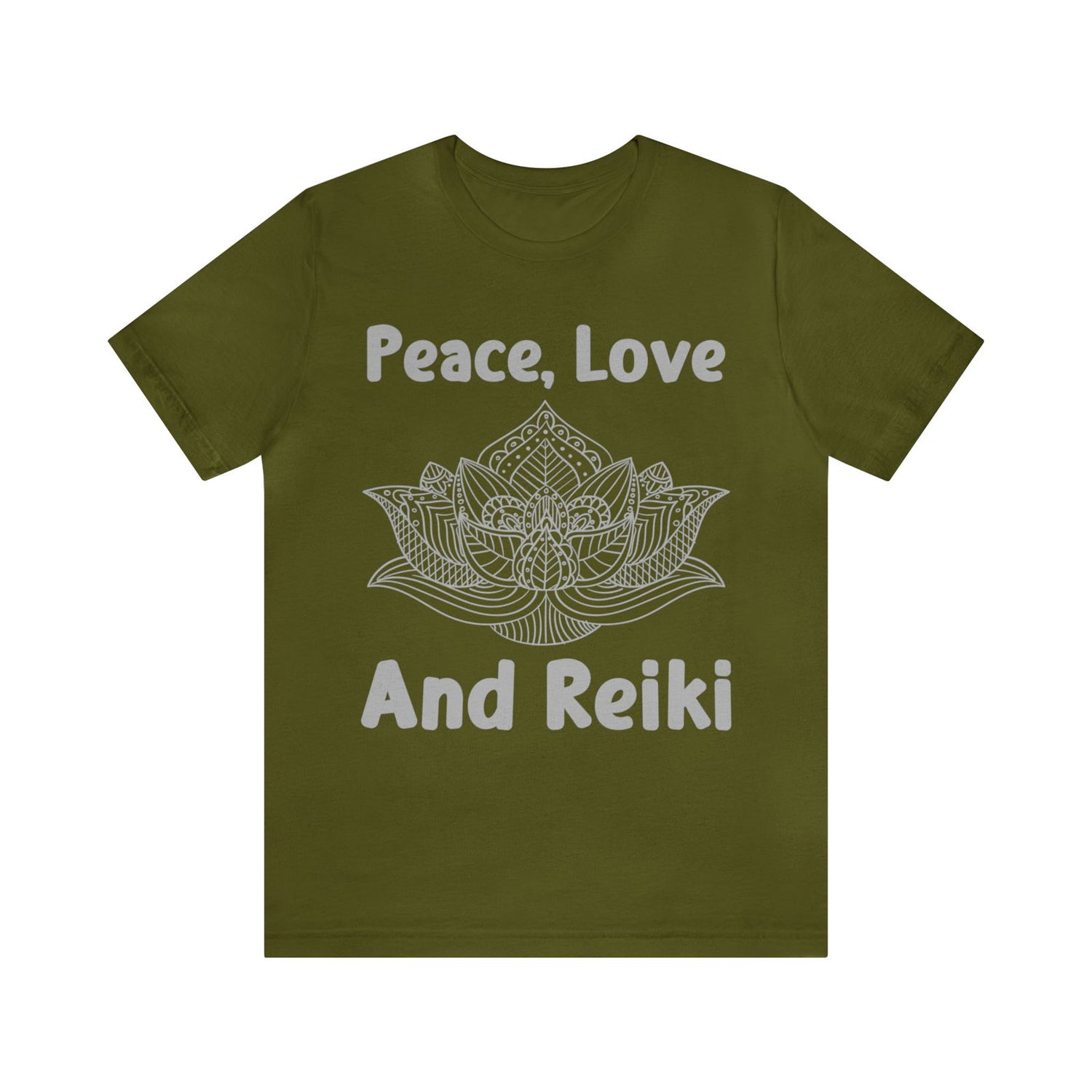 Peace, Love and Reiki Lotus Short Sleeve Tee - 