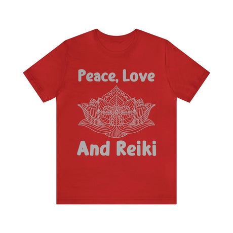 Peace, Love and Reiki Lotus Short Sleeve Tee - 