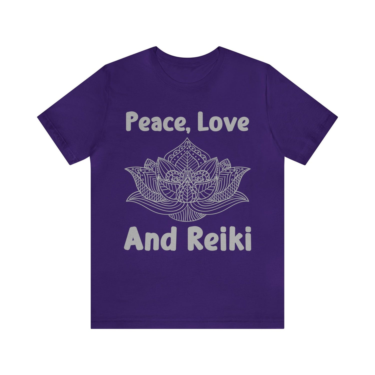 Peace, Love and Reiki Lotus Short Sleeve Tee - 