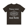 Peace, Love and Reiki Lotus Short Sleeve Tee - 