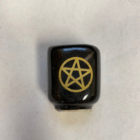 Pentacle Black Ritual Candle Holder - 