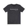 Perseverance Short Sleeve Tee - Perseverance to achieve your goals. Bring inspiration and empowerment to your wardrobe with this Perseverance t-shirt in dark grey color or give it as a fun gift. From merkabasolshop.com