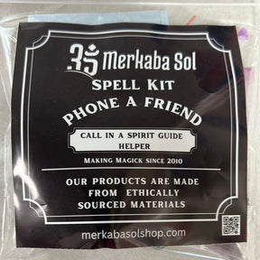  Phone a Friend Spell Kit with Transparent packaging, Black Label, and white text.